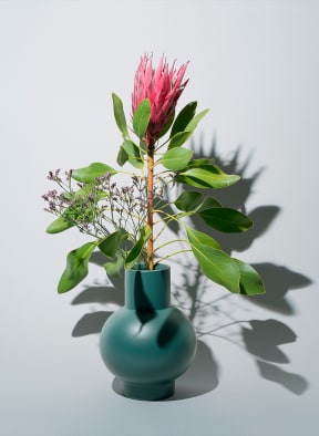 raawii Vase STRØM LARGE, Color: TEAL (Image 1)