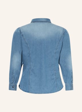 MARINA RINALDI PERSONA Shirt blouse in denim look, Color: BLUE (Image 1)