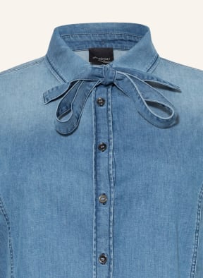 MARINA RINALDI PERSONA Shirt blouse in denim look, Color: BLUE (Image 1)