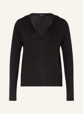 someday Knit hoodie KAMMY, Color: BLACK (Image 1)