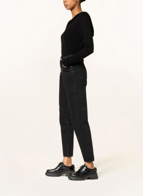 someday Knit hoodie KAMMY, Color: BLACK (Image 1)
