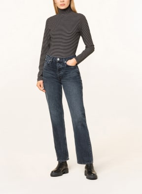 OPUS Long sleeve shirt SIBYLA , Color: BLACK/ WHITE (Image 1)