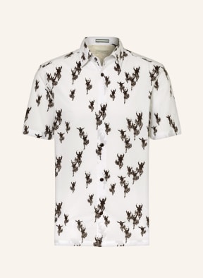TED BAKER Kurzarm-Hemd MARNEY Regular Fit, Farbe: WEISS/ SCHWARZ (Bild 1)