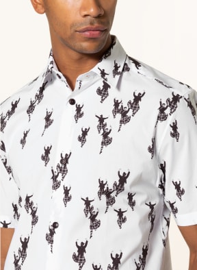 TED BAKER Kurzarm-Hemd MARNEY Regular Fit, Farbe: WEISS/ SCHWARZ (Bild 1)