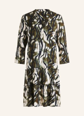 CARTOON Dress with 3/4 sleeves, Color: BLACK/ WHITE/ GREEN (Image 1)
