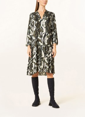 CARTOON Dress with 3/4 sleeves, Color: BLACK/ WHITE/ GREEN (Image 1)