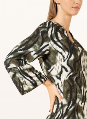 CARTOON Dress with 3/4 sleeves, Color: BLACK/ WHITE/ GREEN (Image 1)