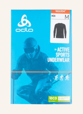 odlo Functional underwear shirt ACTIVE WARM ECO, Color: BLACK (Image 1)