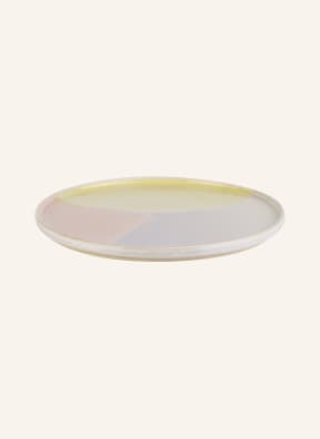 HK living Set of 2 dessert plates, Color: LIGHT GRAY/ YELLOW/ LIGHT PINK (Image 1)