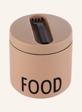 DESIGN LETTERS Thermo-Lunchbox FOOD LARGE, Farbe: NUDE/ SCHWARZ (Bild 1)
