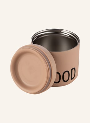 DESIGN LETTERS Thermo-Lunchbox FOOD LARGE, Farbe: NUDE/ SCHWARZ (Bild 1)