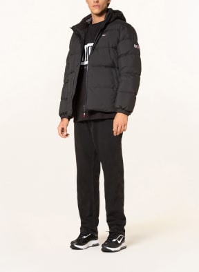 TOMMY JEANS Down jacket with removable hood, Color: BLACK (Image 1)