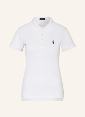 POLO RALPH LAUREN Piqué-Poloshirt, Farbe: WEISS (Bild 1)