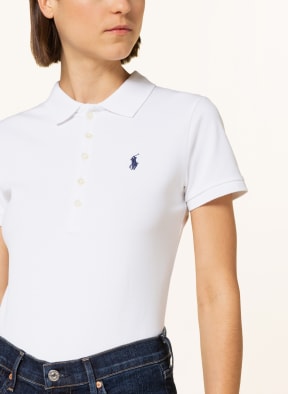 POLO RALPH LAUREN Piqué-Poloshirt, Farbe: WEISS (Bild 1)