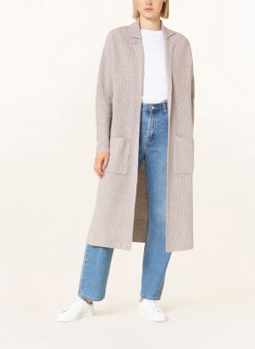 darling harbour Knit cardigan with cashmere, Color: GRAY (Image 1)