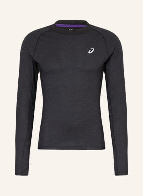 ASICS Running shirt WINTER RUN, Color: BLACK (Image 1)
