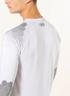 UNDER ARMOUR Long sleeve shirt UA ARMOURPRINT, Color: LIGHT GRAY (Image 1)