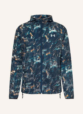 UNDER ARMOUR Running jacket UA STORM OUTRUN THE COLD, Color: BLUE/ LIGHT BLUE/ ORANGE (Image 1)