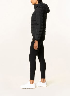 EA7 EMPORIO ARMANI Quilted jacket with detachable hood, Color: BLACK (Image 1)