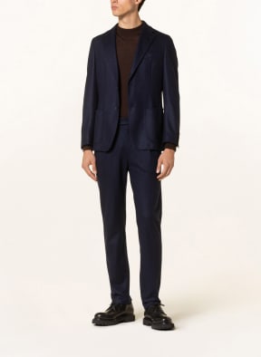 windsor. Suit trousers FLORO shaped fit in cashmere , Color: DARK BLUE (Image 1)