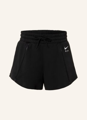 Nike black sweatshorts sales