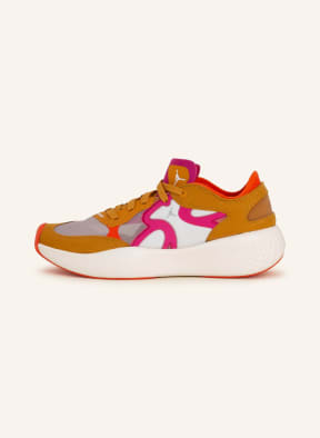 JORDAN Basketball Shoes DELTA 3, Color: DARK ORANGE/ FUCHSIA/ WHITE (Image 1)
