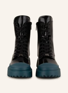 HOGAN Lace-up boots , Color: BLACK/ TEAL (Image 1)