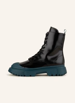 HOGAN Lace-up boots , Color: BLACK/ TEAL (Image 1)