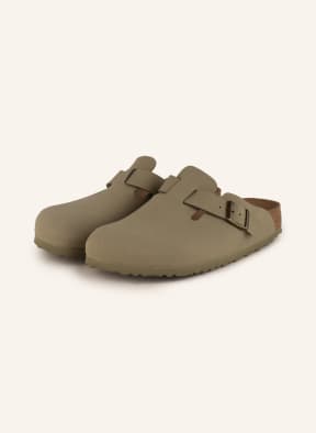 BIRKENSTOCK Slides BOSTON, Color: OLIVE (Image 1)