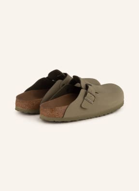 BIRKENSTOCK Slides BOSTON, Color: OLIVE (Image 1)