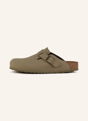 BIRKENSTOCK Slides BOSTON, Color: OLIVE (Image 1)