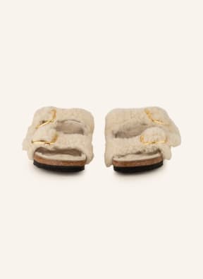 BIRKENSTOCK Slides ARIZONA made of real fleece, Color: ECRU (Image 1)