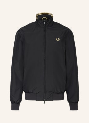 FRED PERRY Bomber jacket BRENTHAM , Color: BLACK (Image 1)