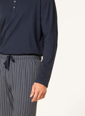 SCHIESSER Schlafanzug FASHION NIGHTWEAR, Farbe: DUNKELBLAU/ WEISS (Bild 1)
