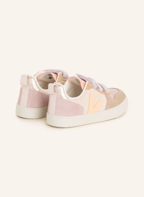 VEJA Sneaker V-10, Farbe: BEIGE/ HELLLILA/ HELLORANGE (Bild 1)