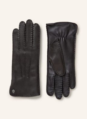 ROECKL Leather gloves AVESTA , Color: DARK BROWN (Image 1)