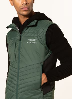 HACKETT LONDON Quilted vest, Color: GREEN/ BLACK (Image 1)