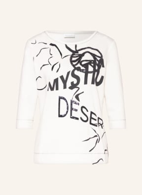SPORTALM Shirt mit 3/4-Arm und Pailletten, Farbe: WEISS (Bild 1)