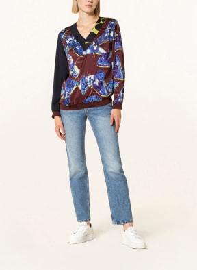 SPORTALM Blusenshirt, Farbe: DUNKELROT/ BLAU/ GELB (Bild 1)