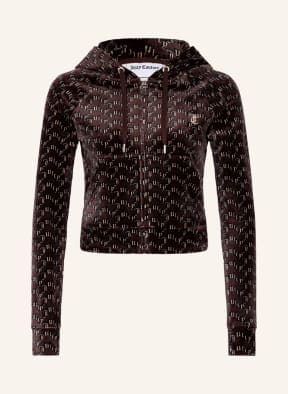 Juicy Couture Nickijacke MADISON , Farbe: DUNKELBRAUN/ BEIGE (Bild 1)