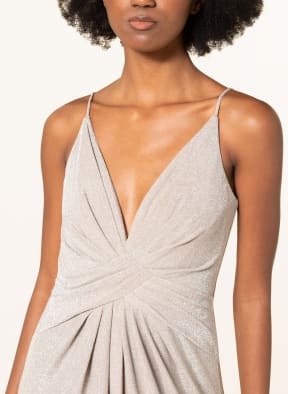 ADRIANNA PAPELL Evening dress with glitter thread , Color: SILVER (Image 1)