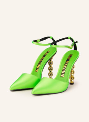 KAT MACONIE Slingback pumps JOJO, Color: NEON GREEN (Image 1)