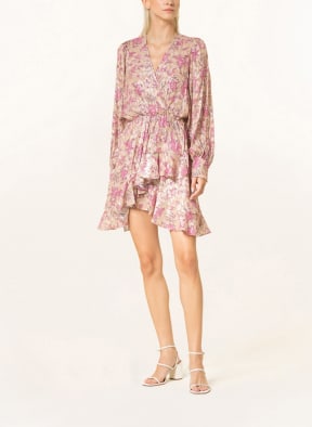 PINKO Kleid ALMA in Wickeloptik mit Glitzergarn , Farbe: BEIGE/ PINK/ SCHWARZ (Bild 1)