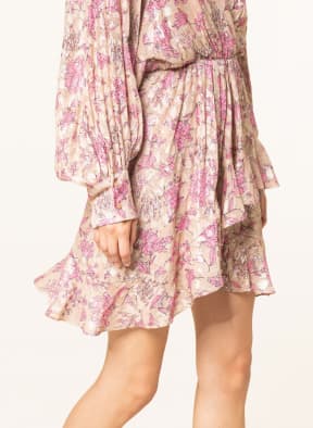 PINKO Kleid ALMA in Wickeloptik mit Glitzergarn , Farbe: BEIGE/ PINK/ SCHWARZ (Bild 1)