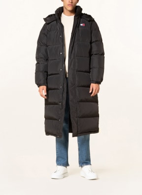 TOMMY JEANS Down parka with detachable hood, Color: BLACK (Image 1)
