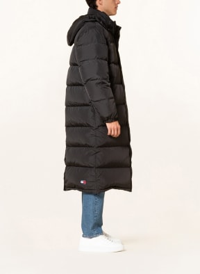 TOMMY JEANS Down parka with detachable hood, Color: BLACK (Image 1)