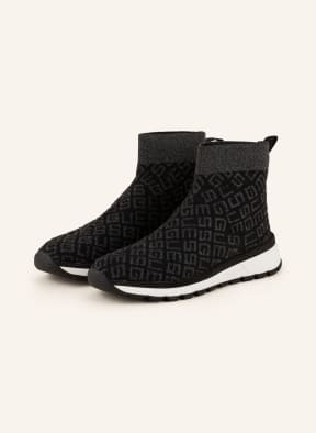 GUESS Hightop-Sneaker ZYLA mit Schmucksteinen und Glitzergarn, Farbe: SCHWARZ (Bild 1)
