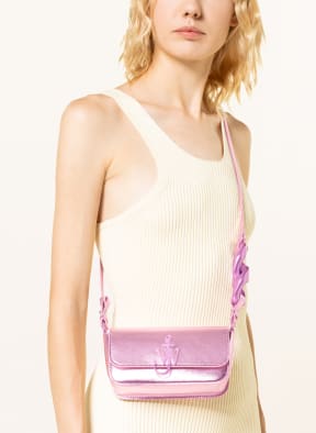 JW ANDERSON Crossbody bag CHAIN BAGUETTE ANCHOR, Color: PINK (Image 1)