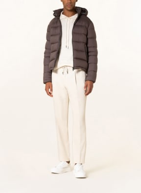 HERNO Down jacket with removable hood, Color: BROWN (Image 1)