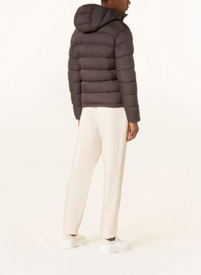 HERNO Down jacket with removable hood, Color: BROWN (Image 1)